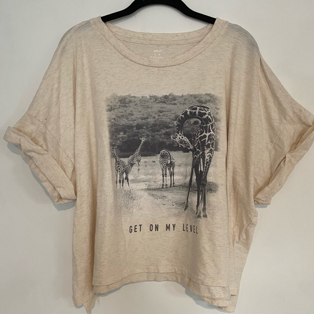 Aerie Cropped Graphic T-shirt